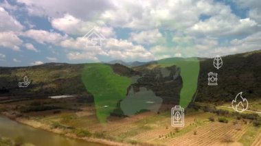 Çevre teknolojisi konsepti. Sürdürülebilir kalkınma hedefleri. SDG 'ler. Yüksek kalite 4k görüntü