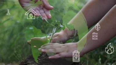 Gelecekteki çevresel koruma ve sürdürülebilir ESG modernizasyon gelişimi yenilenebilir kaynak teknolojisini kullanarak kirliliği ve karbon emisyonunu azaltmak. Yüksek kaliteli FullHD görüntüler