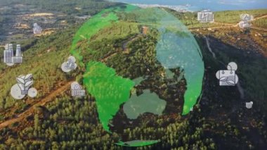 Çevre teknolojisi konsepti. Sürdürülebilir kalkınma hedefleri. SDG 'ler. Yüksek kalite 4k görüntü