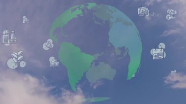Çevre teknolojisi konsepti. Sürdürülebilir kalkınma hedefleri. SDG 'ler. Yüksek kalite 4k görüntü