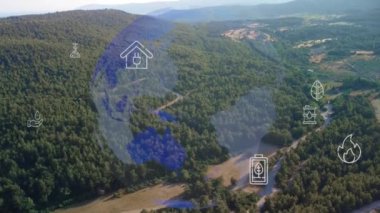 Çevre teknolojisi konsepti. Sürdürülebilir kalkınma hedefleri. SDG 'ler. Yüksek kalite 4k görüntü