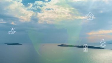 Çevre teknolojisi konsepti. Sürdürülebilir kalkınma hedefleri. SDG 'ler. Yüksek kalite 4k görüntü