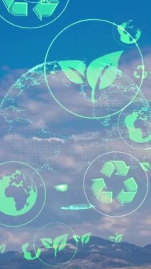 Çevre teknolojisi konsepti. Sürdürülebilir kalkınma hedefleri. SDG 'ler. Yüksek kalite 4k görüntü