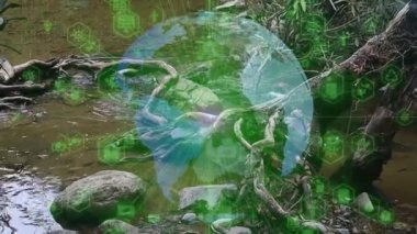 Çevre teknolojisi konsepti. Sürdürülebilir kalkınma hedefleri. SDG 'ler. Yüksek kalite 4k görüntü