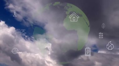 Çevre teknolojisi konsepti. Sürdürülebilir kalkınma hedefleri. SDG 'ler. Yüksek kalite 4k görüntü