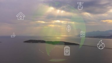 Çevre teknolojisi konsepti. Sürdürülebilir kalkınma hedefleri. SDG 'ler. Yüksek kalite 4k görüntü