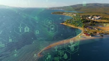 Çevre koruma kavramı. Yenilenebilir enerji. Sürdürülebilir kalkınma hedefleri. SDG 'ler. Yüksek kalite 4k görüntü