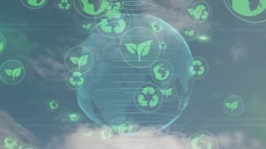 Çevre teknolojisi konsepti. Sürdürülebilir kalkınma hedefleri. SDG 'ler. Yüksek kalite 4k görüntü