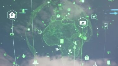 Çevre koruma kavramı. Yenilenebilir enerji. Sürdürülebilir kalkınma hedefleri. SDG 'ler. Yüksek kalite 4k görüntü