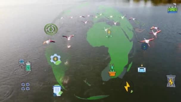 Environmentální Technologie Cíle Udržitelného Rozvoje Cur Vysoce Kvalitní Záběry — Stock video