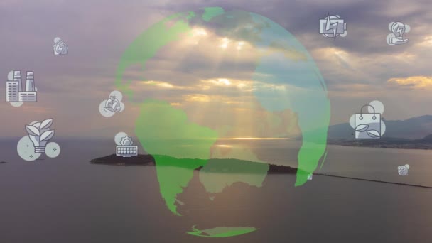 環境保護の概念 再生可能エネルギー 持続可能な開発目標 Sdgs 高品質4K映像 — ストック動画