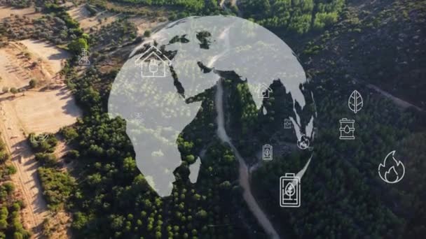 Концепція Сталого Суспільства Екологічні Технології Цілі Сталого Розвитку Сдг Високоякісні — стокове відео