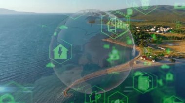 Çevre teknolojisi konsepti. Sürdürülebilir kalkınma hedefleri. SDG 'ler. Yüksek kalite 4k görüntü