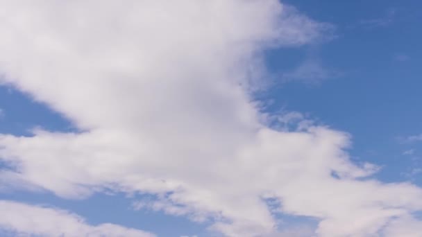 Time Lapse Clouds Rolling Puffy Cloud Moving White Lightnes Clouds — Stock Video