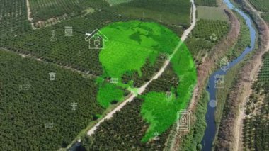 Çevre teknolojisi konsepti. Sürdürülebilir kalkınma hedefleri. SDG 'ler. Yüksek kalite 4k görüntü