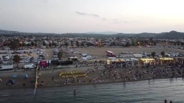 Turkey Izmir Urla Beach 2022 Hudební Festival Pláži Vysoce Kvalitní — Stock video