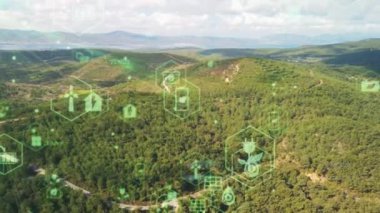 Çevre teknolojisi konsepti. Sürdürülebilir kalkınma hedefleri. SDG 'ler. Yüksek kalite 4k görüntü