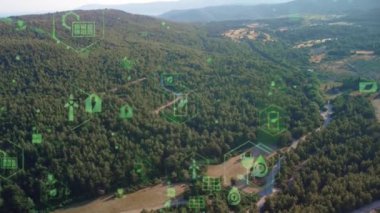 Çevre teknolojisi konsepti. Sürdürülebilir kalkınma hedefleri. SDG 'ler. Yüksek kalite 4k görüntü