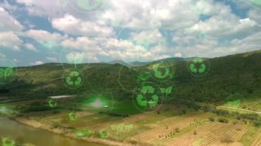 Çevre teknolojisi konsepti. Sürdürülebilir kalkınma hedefleri. SDG 'ler. Yüksek kalite 4k görüntü