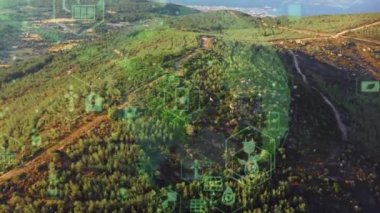 Sürdürülebilir toplum konsepti. Çevre teknolojisi. Sürdürülebilir kalkınma hedefleri. SDG 'ler. Yüksek kalite 4k görüntü