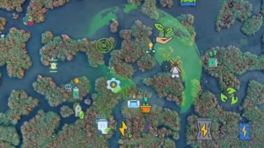 Çevre teknolojisi konsepti. Sürdürülebilir kalkınma hedefleri. SDG 'ler. Yüksek kalite 4k görüntü