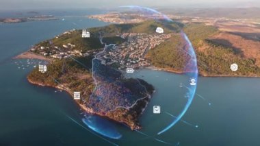 Çevre teknolojisi konsepti. Sürdürülebilir kalkınma hedefleri. SDG 'ler. Yüksek kalite 4k görüntü