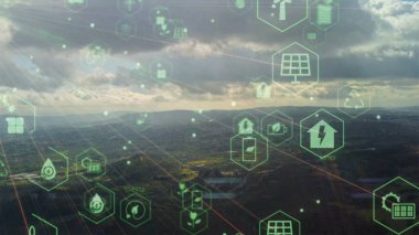 Çevre teknolojisi konsepti. Sürdürülebilir kalkınma hedefleri. SDG 'ler. Yüksek kalite fotoğraf