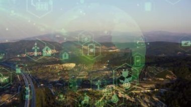 Çevre teknolojisi konsepti. Sürdürülebilir kalkınma hedefleri. SDG 'ler. Yüksek kalite 4k görüntü