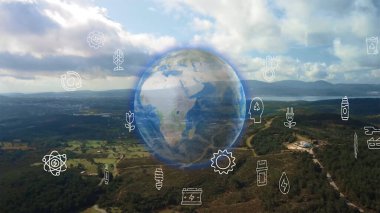 Çevre teknolojisi konsepti. Sürdürülebilir kalkınma hedefleri. SDG 'ler. Yüksek kalite fotoğraf