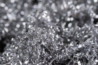 Alüminyum parçacıkları yakın görünüm