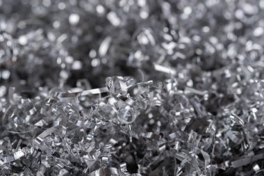 Alüminyum parçacıkları yakın görünüm