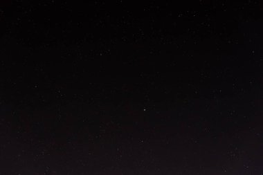 Night deep starry sky with far away from city