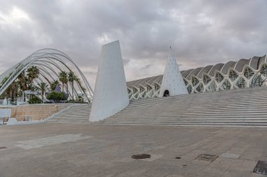 İspanya 'nın Valensiya şehrinin modern ve gelecekçi manzarası