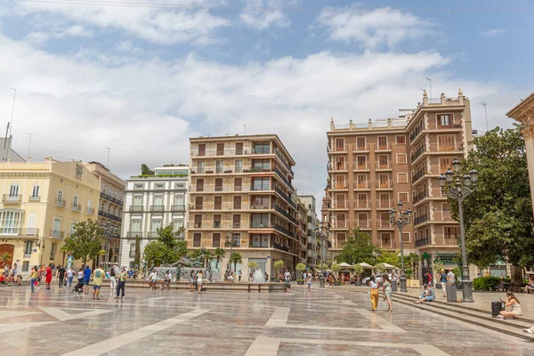 Zona Centrale Vivace Della Città Valencia Spagna — Foto Stock