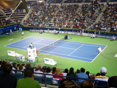 Dubai Tennis Stadium Center Court clipart