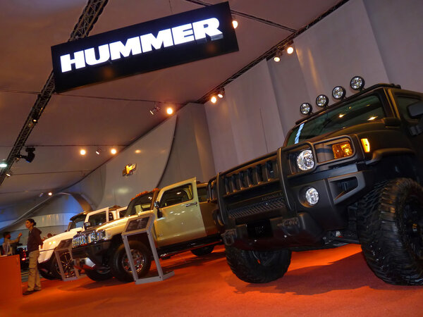 Hummer SUV 's on Display
