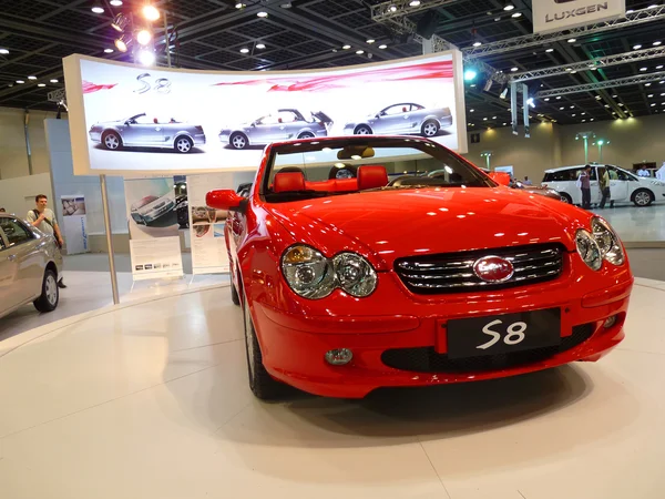 S8 Red Car on Display — Stock Photo, Image