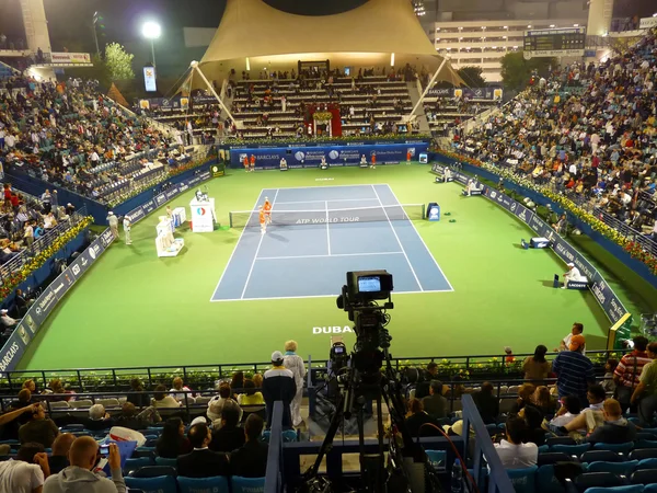 Dubai Tennis Stadium Center Court — Stock Photo, Image