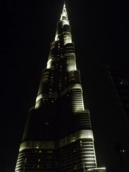 Burj khalifa bei Nacht — Stockfoto