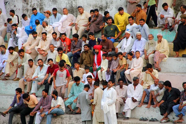 Crowd Watching Wrestling Competition — Fotografie, imagine de stoc