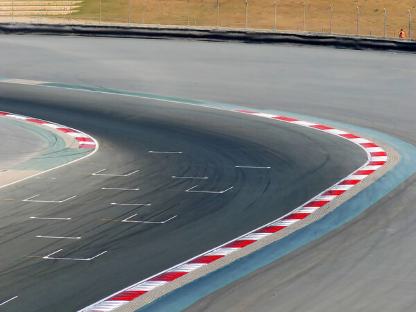 Motor Racing Track Corner Apex