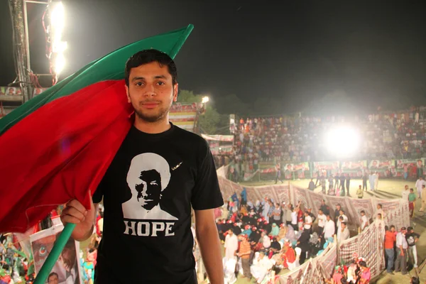 Young Imran Khan Supporter — Stock Photo, Image