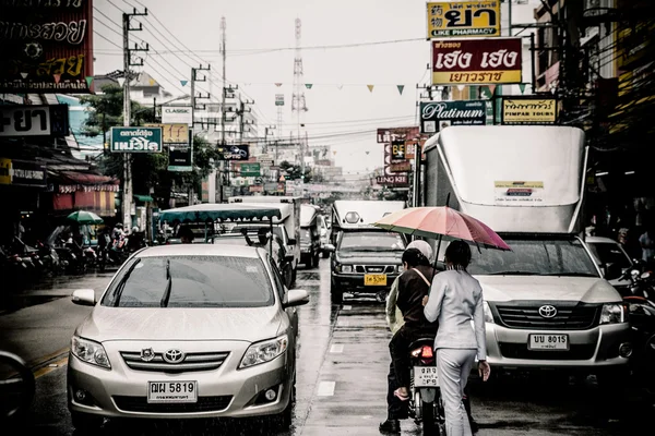 Busy street of thailand — Stock Photo, Image