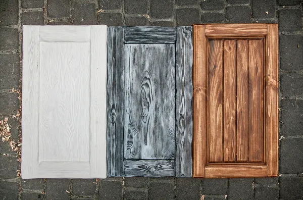 painted wooden doors from cupboards