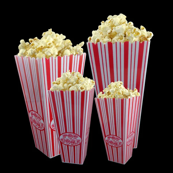 Family popcorn — Stock Photo, Image