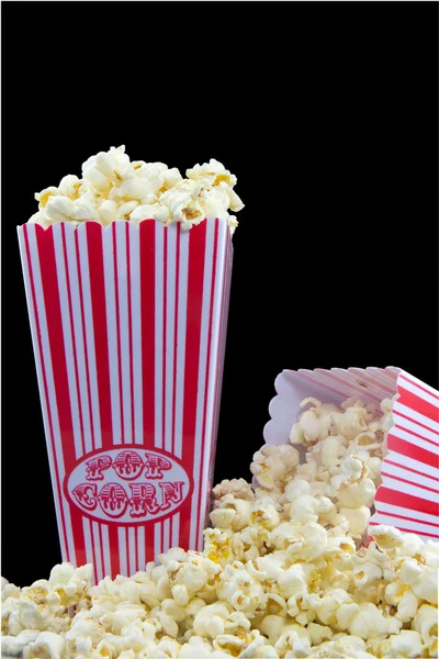 Popcorn in a basket — Stock Photo, Image