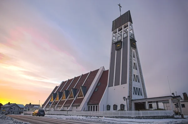 ハンメルフェストの教会 — ストック写真