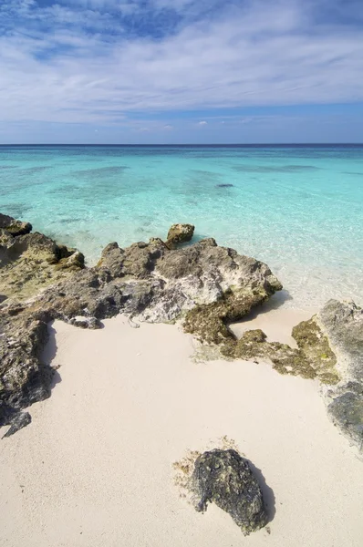 "Playa de coral María la Gorda en el Caribe; Cuba — Foto de Stock