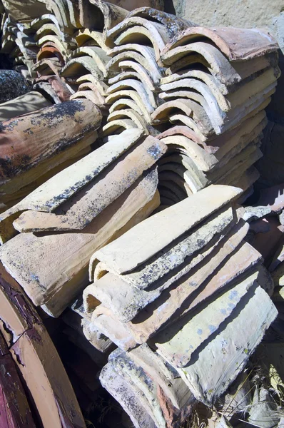 Spanish roof tiles — Stock Photo, Image