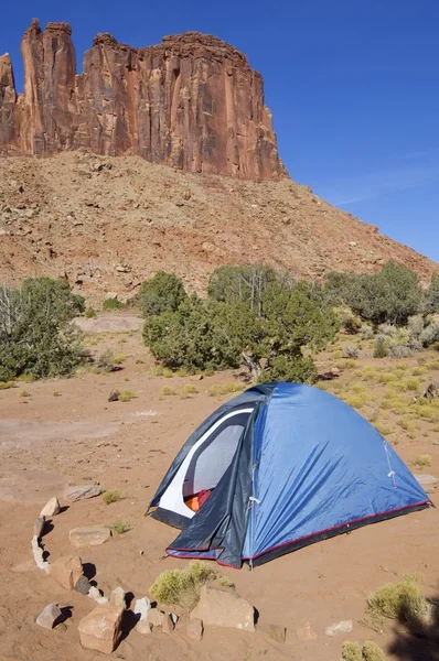 Blue tent — Stock Photo, Image